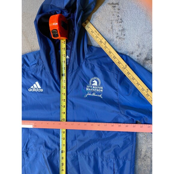 2017 Boston Marathon Adidas, Running, Hooded, Windbreaker Jacket UNISEX, Small - Picture 3 of 11